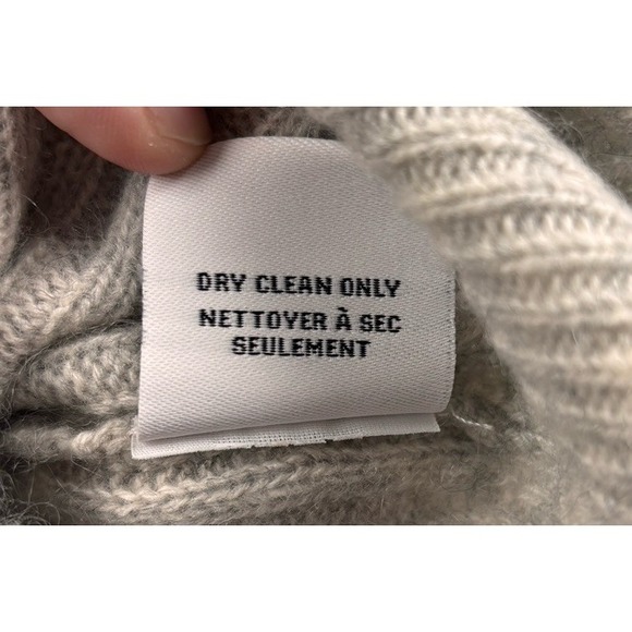 NWT Magaschoni Soft Cashmere Cable Knit Sweater in London Grey MSRP $345 Luxury - Picture 3 of 12